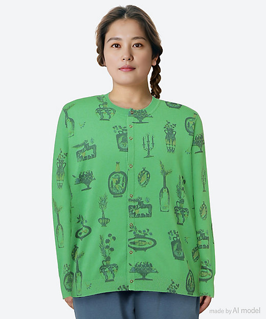 SUPER HAKKA×保坂優子 「暮らしを彩る」プリントニット