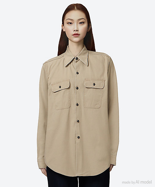 ブラウス HAMPTON SHIRT BACK SATIN MB000