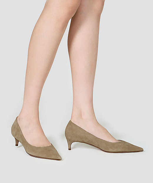 CUORE パンプス3．5cm BEIGE 0630CAMOSCIO