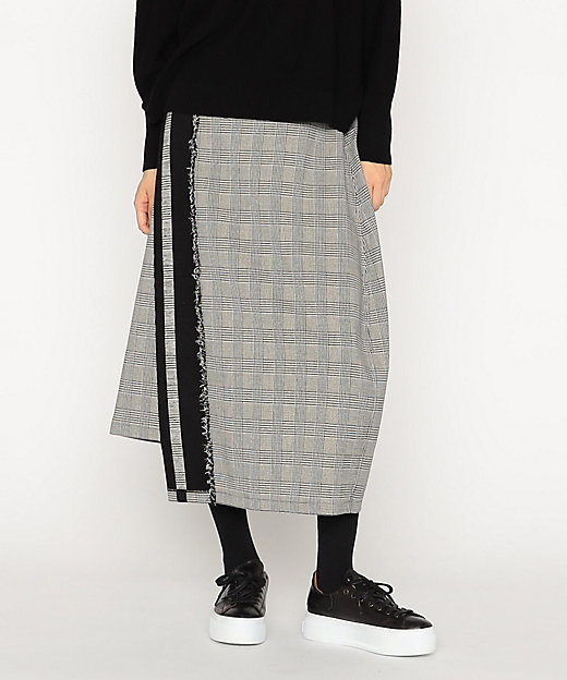 裏起毛グレンチェック スカート（7708FM07） | β (Women