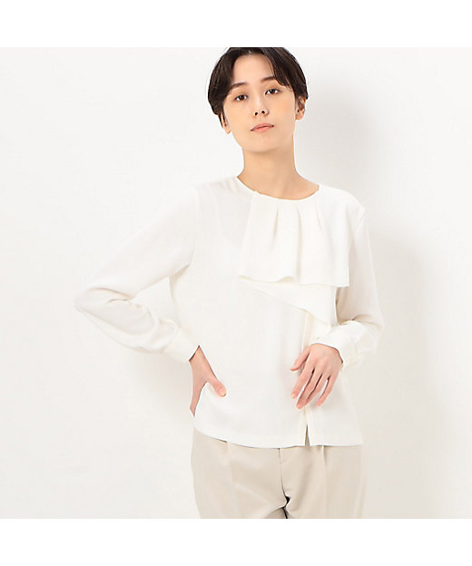 アシンメトリー フリルブラウス（0102HC01） | COMME CA