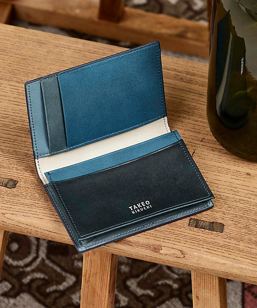 アンティーク調レザー 名刺入れ（2002120378） | TAKEO