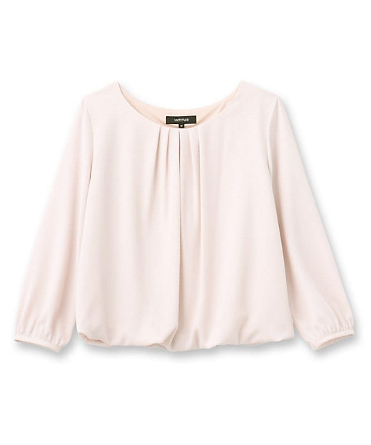 透けにくい／通勤】パウダリー タックブラウス（2002404770