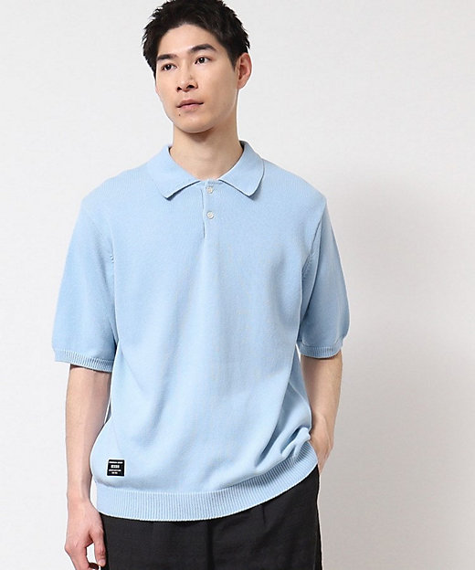 洗える】ニットポロシャツ（2002429196） | Dessin (Men