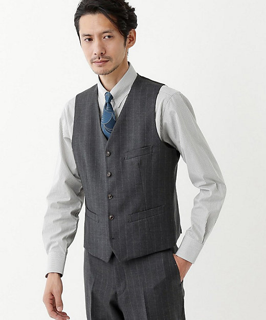 THE FLAGSHIP】矢絣 ストライプ べスト