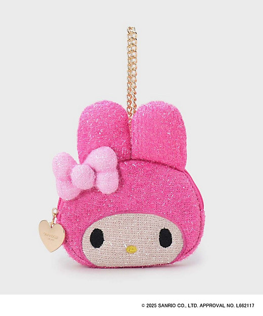 マイメロディ】フェイス型キラキラポーチチャーム