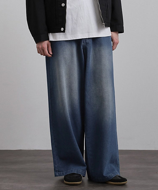 スーパーワイドバギーデニムパンツ（2002502887） | tk
