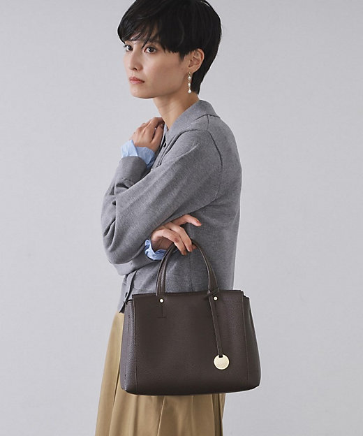 2WAY／人間工学】シュリンクミドルトートバッグ