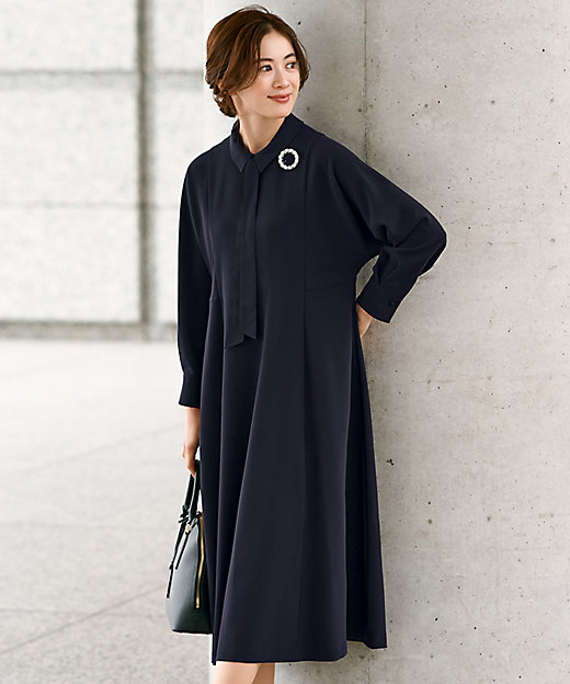 VERYコラボ】トリアセダブルジョーゼット つけ襟 ボウタイ