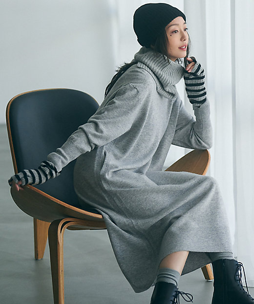 洗える】ウールカシミヤ ニットワンピース（OPWWSW0550