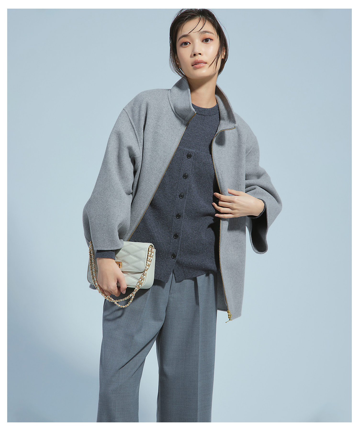 ウールリバー スタンドカラーコート（SCWSCW0407） | 23区 S