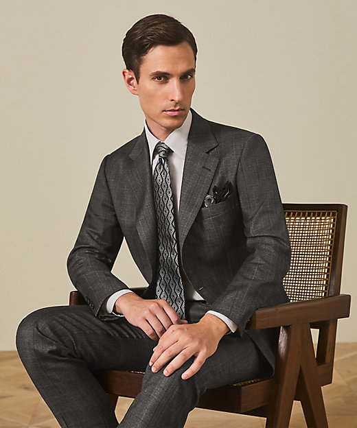 ZEGNA／ゼニア】エレクタ スーツ（ブラウンチェック