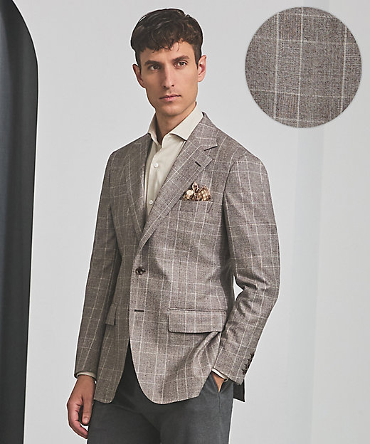 CANONICO／カノニコ】サキソニーウールコットンブレンド