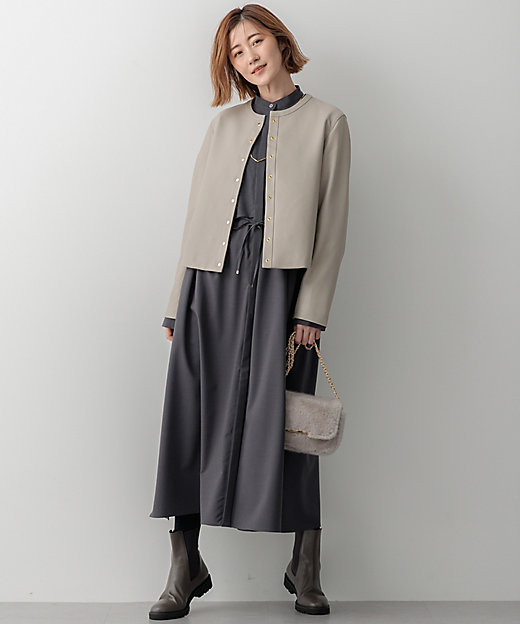 ラムレザー ノーカラージャケット（JKWOCW0315） | 23区