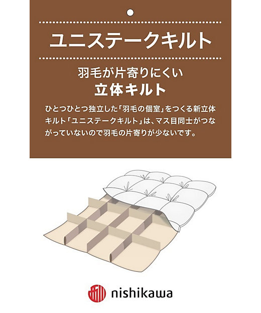 西川プレミアム NP7050 羽毛合掛ふとん（KA04495071