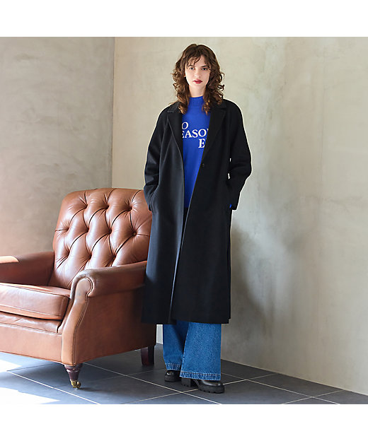 名品アイテム・カシミヤ100％】ロングコート（81086503