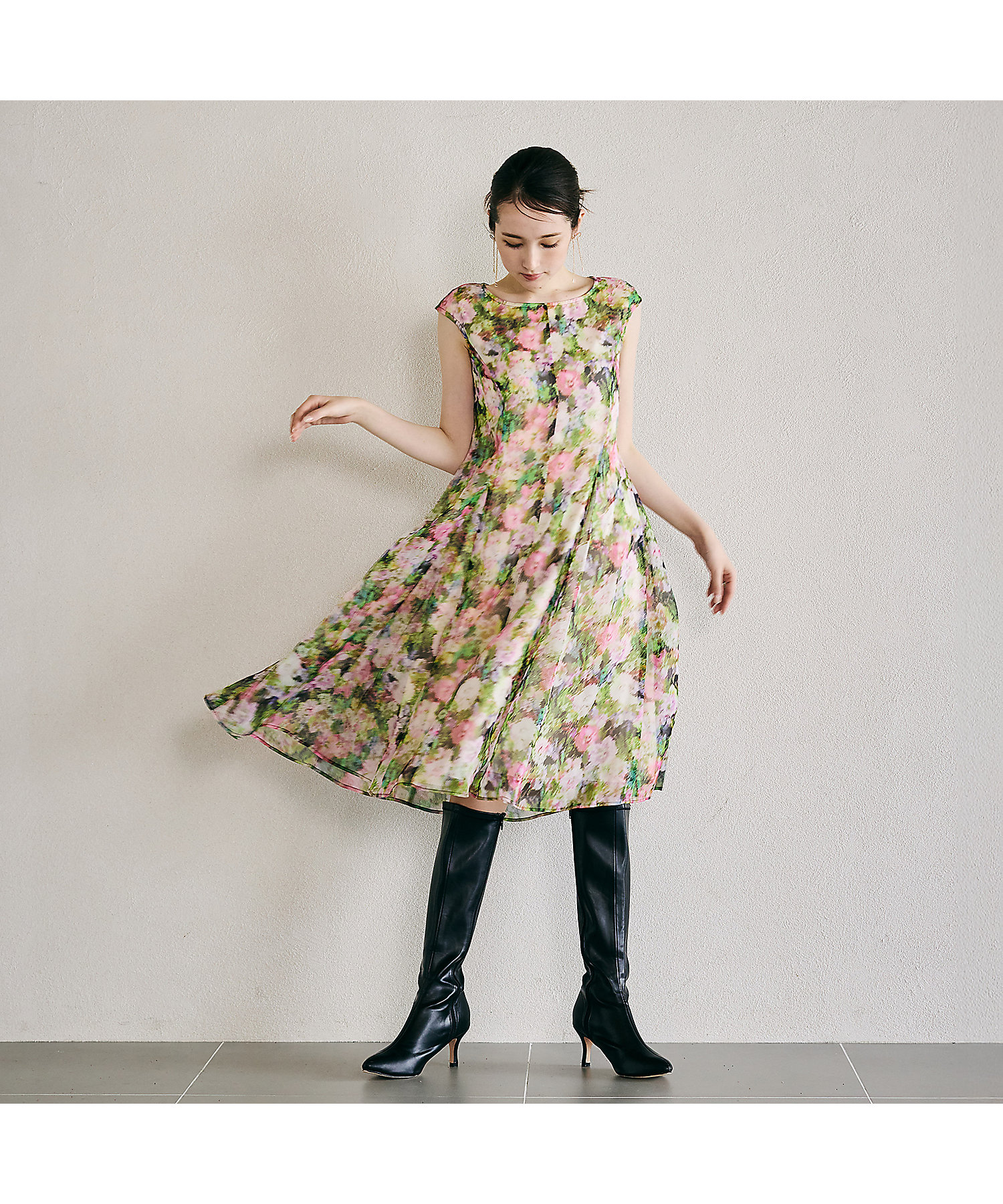 8枚接ぎ美シルエットシンプルワンピース（83015512） | Rose