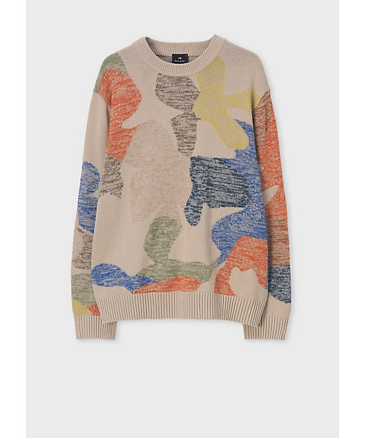 Fortune Floral” クルーネックニット