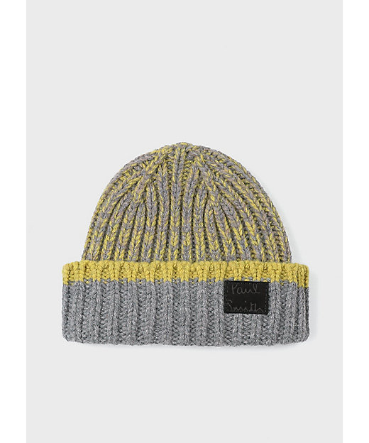 Cropped Logo” ツイストヤーン ニットキャップ