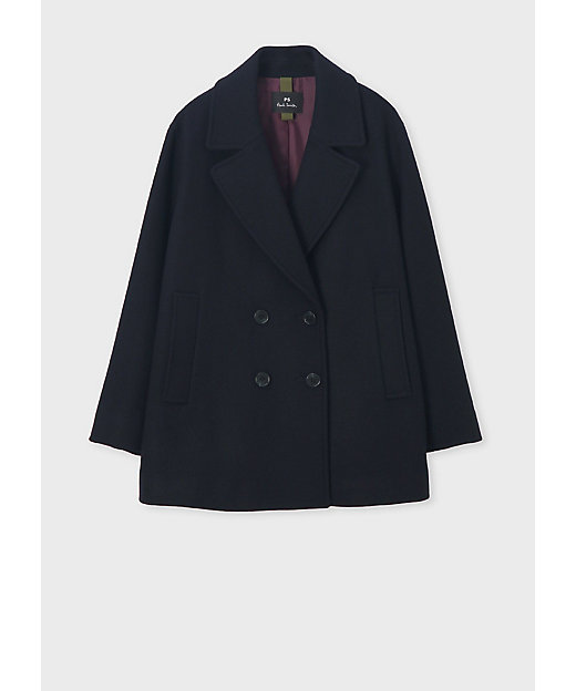 ウィメンズ ウールカルゼ ショート ピーコート