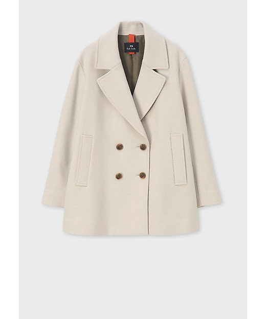 ウィメンズ ウールカルゼ ショート ピーコート