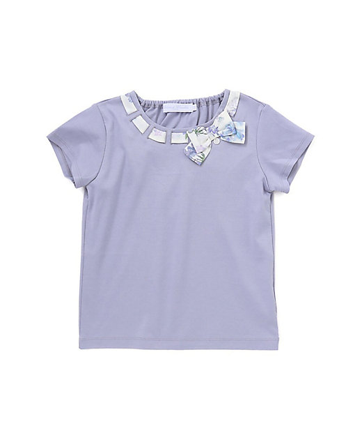 リバティリボン半袖Tシャツ 1735－74007 | Tartine et
