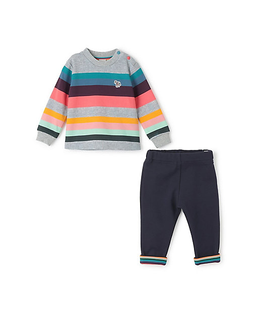 ストライプ裏毛トレーナー＆パンツセット 4053516 | Paul Smith