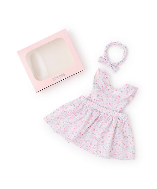 BOX付 フラワー柄エプロン＆ヘアバンドセット 6261504