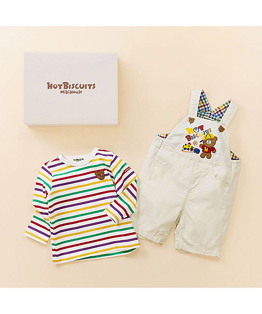 オーバーオール＆Tシャツセット BOX付き 74－9936－145