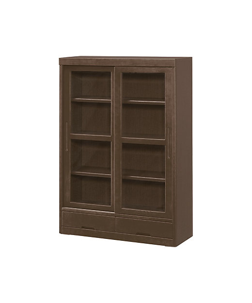 受注商品】No．86 書棚 引き戸タイプ 幅85cm 高さ120cm