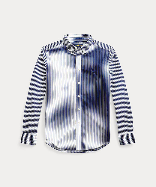 ストライプド コットン ポプリン シャツ | POLO RALPH LAUREN