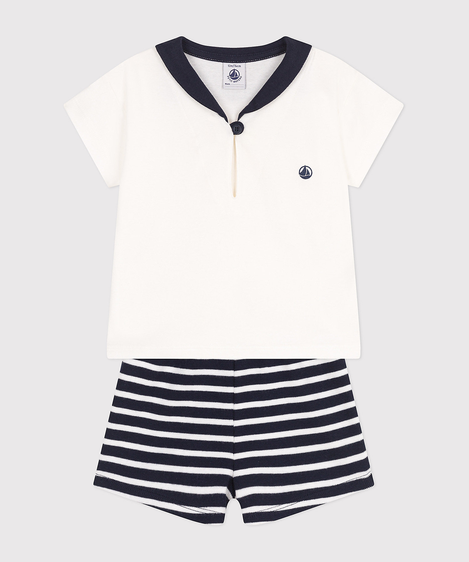 ベビー2点セット A0CPA01 | PETIT BATEAU (Baby&Kids