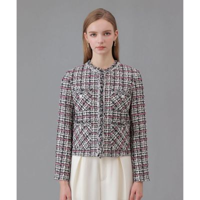 ピンクミックスツイード4ポケットジャケット | ANAYI/アナイ | 三越