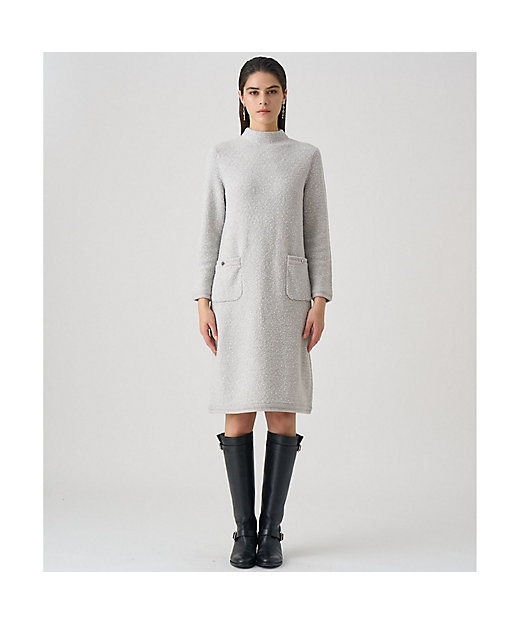 ウールブークレ配色 ワンピース | ANAYI/アナイ | 三越伊勢丹