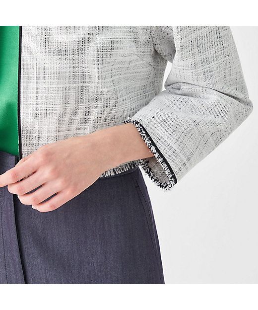 タイムセール：3月2日（月）午前9時30分迄】ロングスラブツイード