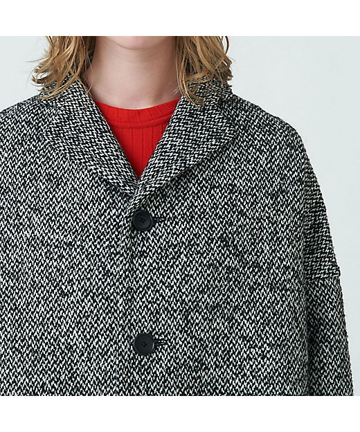 ブロークンツイード オーバーサイズドコート | maison TOMORROWLAND