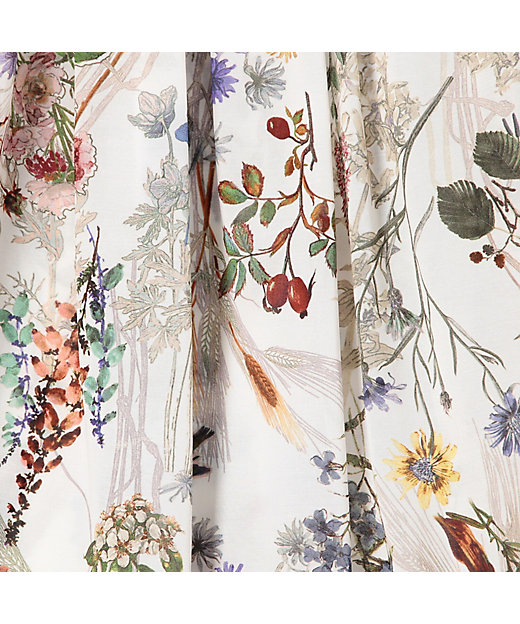 インクリーズフラワープリント ネックタックブラウス | maison