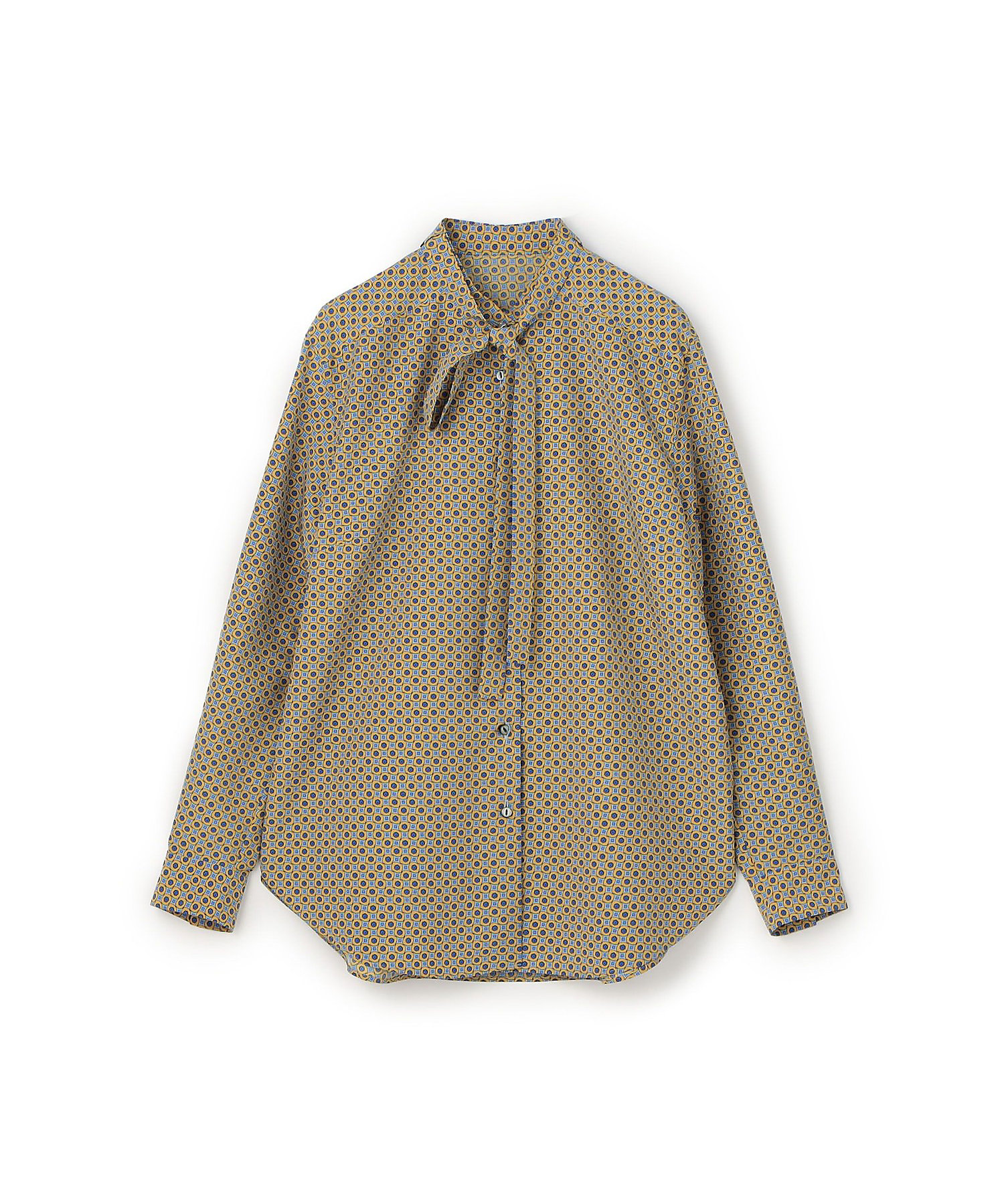 コモンフラワープリント ボウタイブラウス | maison TOMORROWLAND