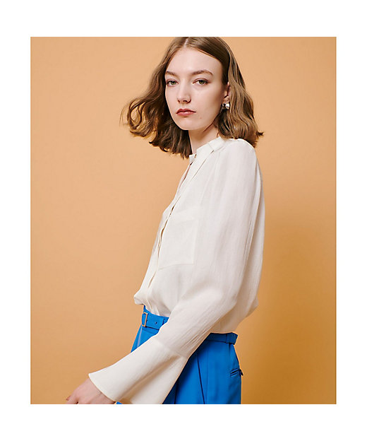 フリュイドオーバーラップブラウス | allureville (Women