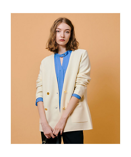 セミダブルガーターニットジャケット | allureville (Women