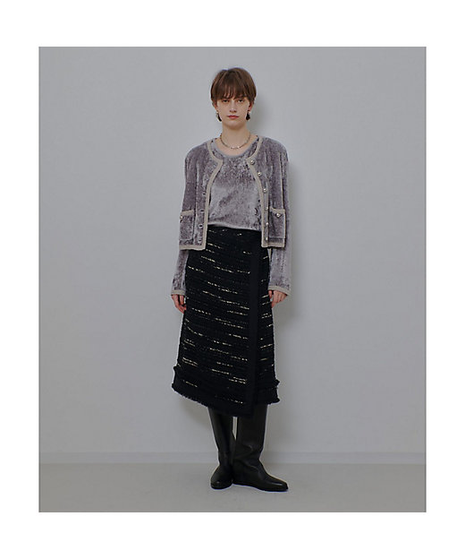 ベロアニットジャケット | allureville (Women)/アルアバイル | 三越