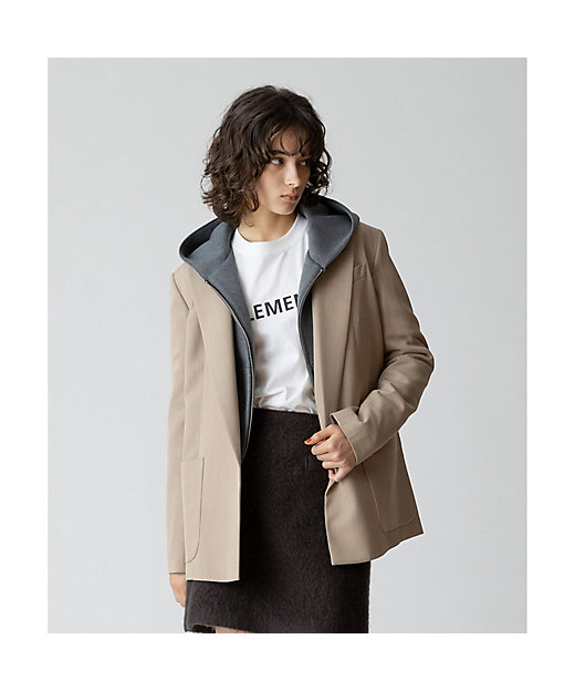 ウールボタンレスジャケット | allureville (Women)/アルアバイル