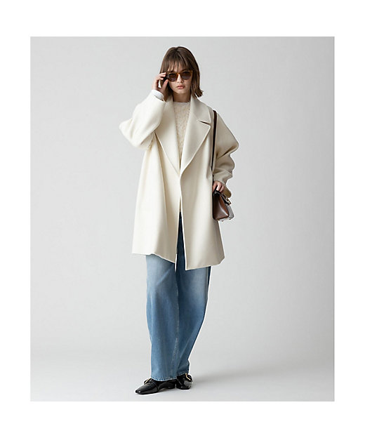 リバービッグカラーミドル丈コート | allureville (Women