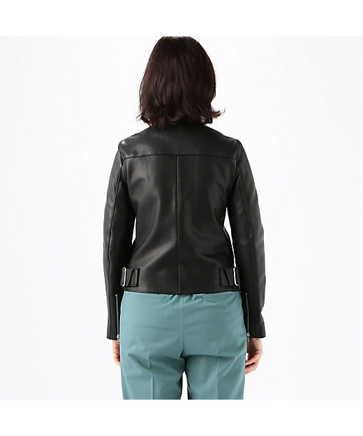 ラムレザー ノーカラージャケット | maison TOMORROWLAND/メゾン