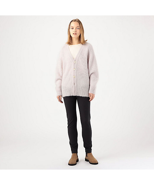 キッドモヘア Vネックカーディガン | GALERIE VIE (Women)/ギャルリー