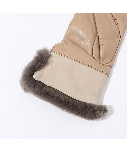 CARIDEI ファーコンビグローブ | maison TOMORROWLAND/メゾン