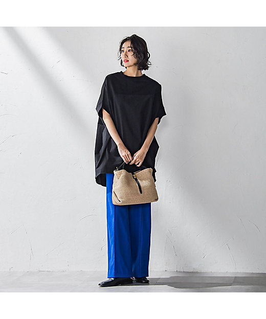 VIOLAd'ORO】イタリアンラフィアシート2WAYトートバッグ