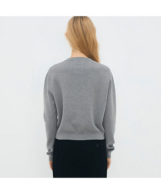 コットンカシミヤ クルーネックカーディガン | CABaN/キャバン | 三越