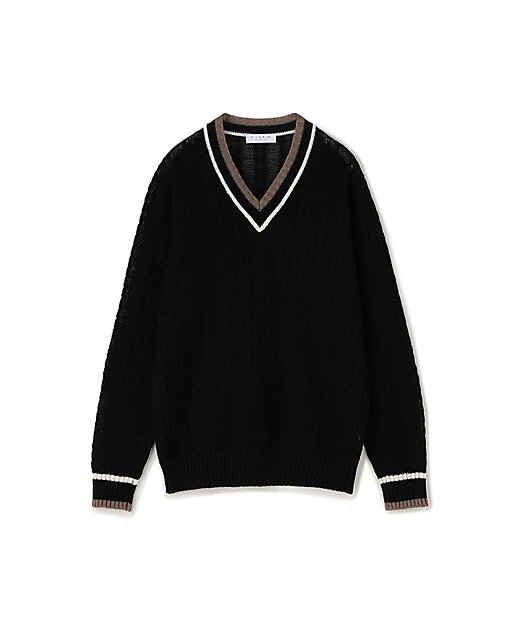 プレミアムリネン チルデンプルオーバーニット | TOMORROWLAND (Men