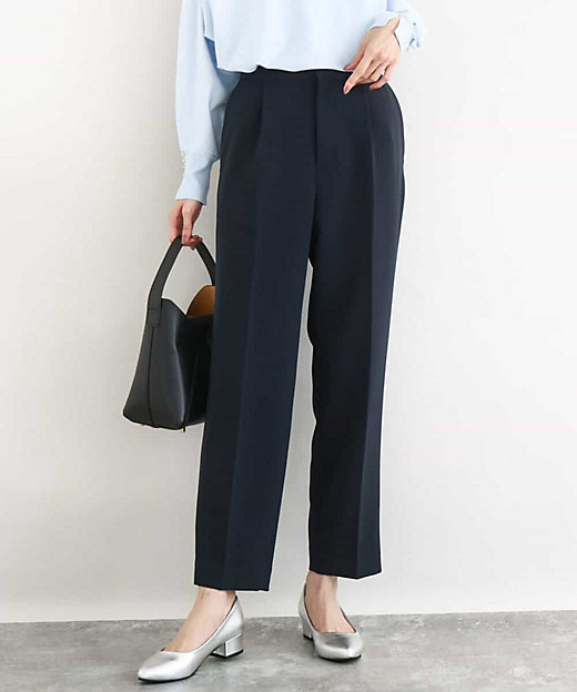 ダブルクロス テーパードパンツ／セットアップ対応／防シワ